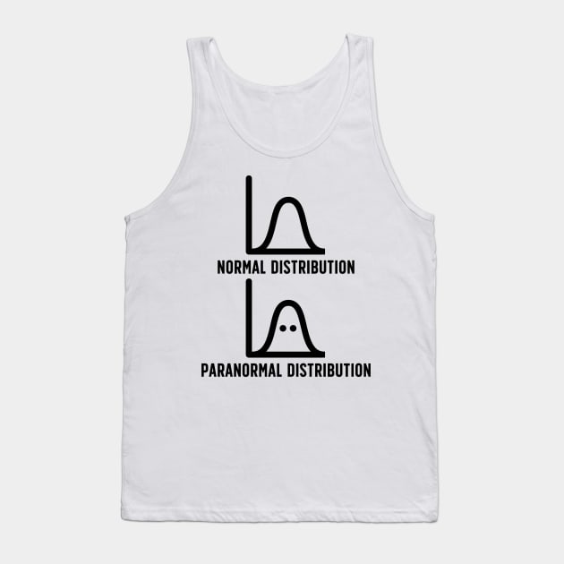 Normal Distribution/Paranormal Distribution Data Scientist Tank Top by Contentarama